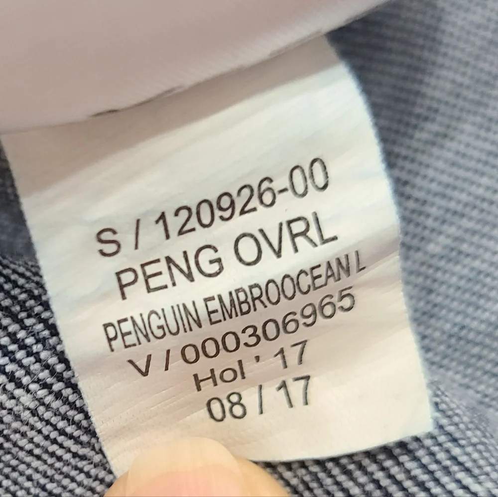 GAP Toddler Denim Overalls with Fleece Penguin Patch & Adjustable Straps 4yr - Picture 12 of 16